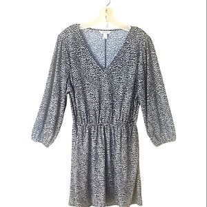 Nine West Women's V-neck, Long-sleeve Dress, Size L